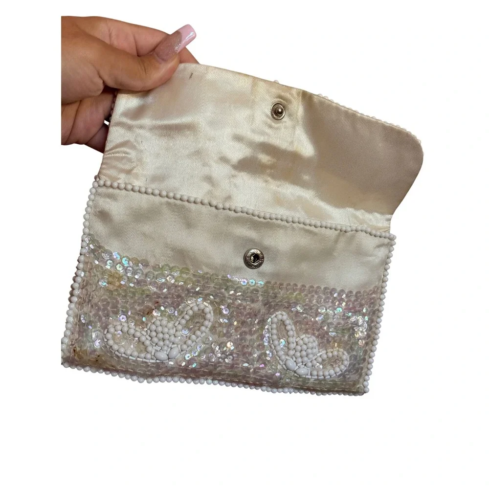 La Regale Vintage‎ Beaded Sequin Pouch Made in Japan